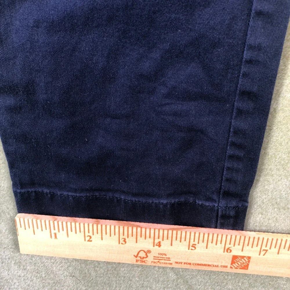 J.Crew Flex Slim Chino Pants Mens 30x32 Navy Blue H3167 Stretch Cotton Twill